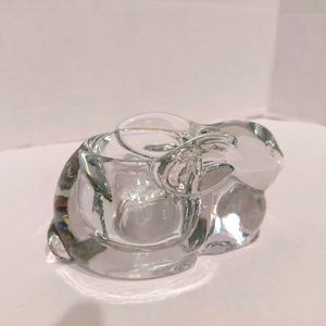 Vintage Glass Bunny Votive Candle Holder